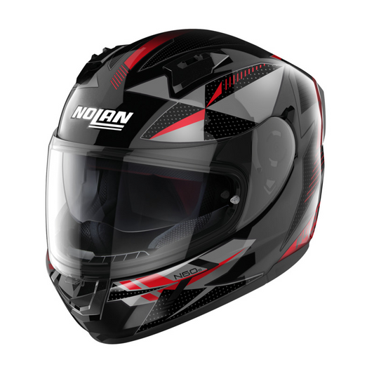 NOLAN N60-6 WIRING HELMET - BLACK RED/SILVER