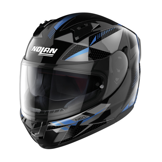 NOLAN N60-6 WIRING HELMET - BLACK BLUE/SILVER