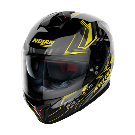 NOLAN N80-8 TURBOLENCE HELMET -BLACK YELLOW