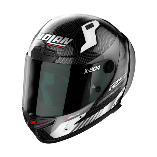 NOLAN X-804 RS HOT LAP HELMET - CARBON WHITE