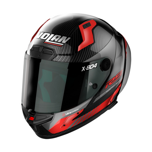 NOLAN X-804 RS HOT LAP HELMET - CARBON RED