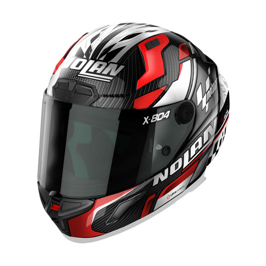 NOLAN X-804 RS MOTOGP HELMET - CARBON RED/WHITE
