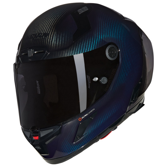 NOLAN X-804 RS LIQUIDO HELMET - BLUE TINT CARBON