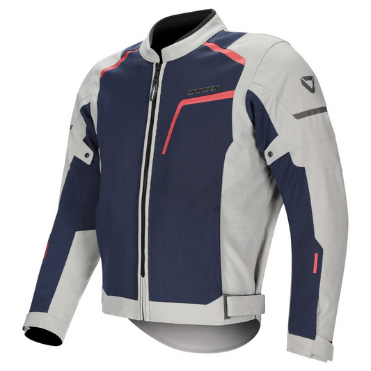DRIRIDER AIR-RIDE 6 JACKET - LIGHT GREY/NAVY/RED