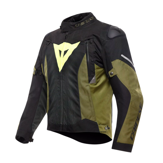 Dainese Super Sprint D-Dry Jacket - Black/Green/Fluo Yellow