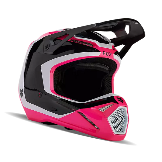 FOX 2024 YOUTH V1 NITRO HELMET - BLACK/PINK