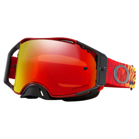 OAKLEY AIRBRAKE GOGGLES - TROY LEE DESIGNS TRIPPY RED (PRIZM MX TORCH)