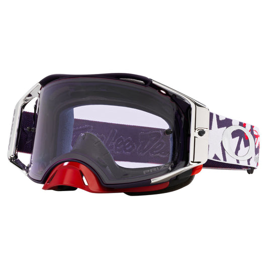 OAKLEY AIRBRAKE GOGGLES - TROY LEE DESIGNS RED WHITE BLUE STARS (PRIZM MX LOW LIGHT)