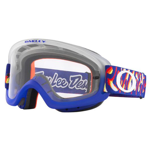 OAKLEY O-FRAME 2.0 PRO XS YOUTH GOGGLES - TROY LEE DESIGNS PEACE AND WHEELIES (CLEAR)