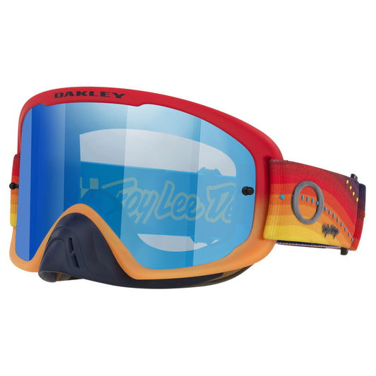 Oakley O Frame 2.0 Pro MX Goggles - TLD Red Orange (Black Ice Iridium) view 1