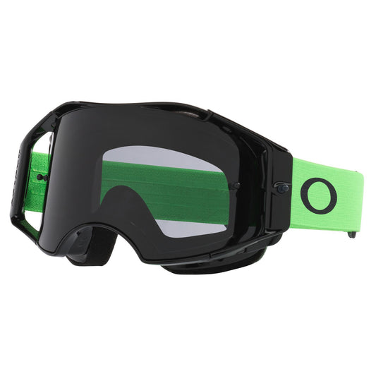 Oakley Airbrake Lite MX Goggles - Moto Green (Dark Grey) - view 1