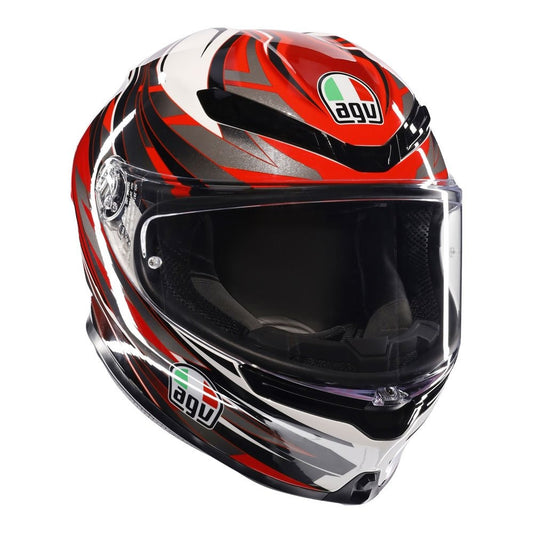 AGV K6 S REVEAL HELMET - WHITE/RED/GREY