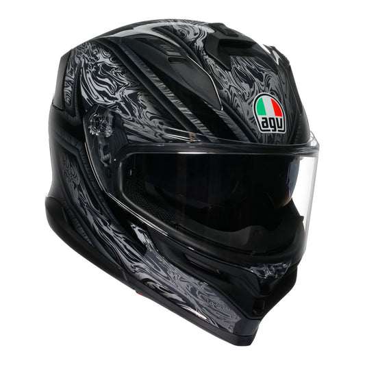 AGV K7 DAMASCUS HELMET - BLACK / SILVER