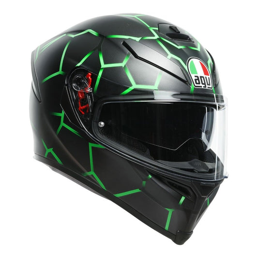 AGV K5 S VULCANUM HELMET - GREEN MULTI