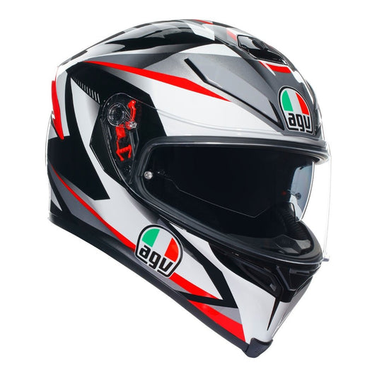 AGV K5 S PLASMA HELMET - WHITE/BLACK/RED