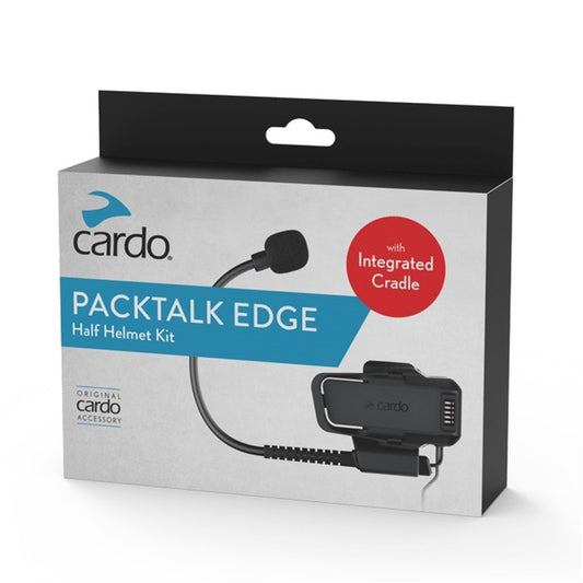 Cardo Edge Half Helmet Kit (With Intergrated Cradle)