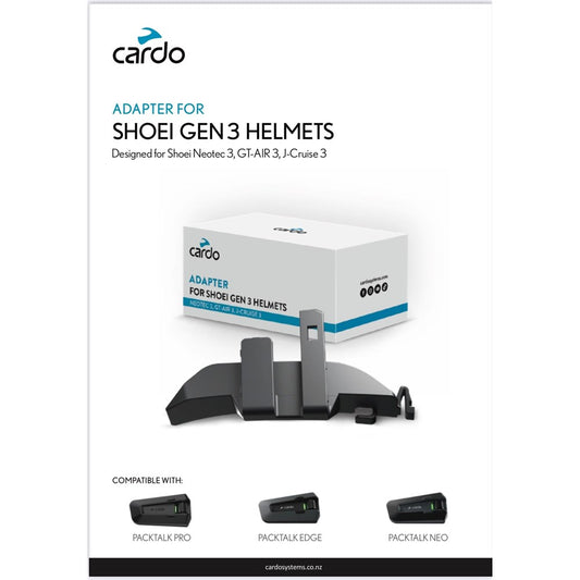 Cardo Shoei Gen 3 Helmets Adapter  - For Packtalk Neo/Edge/Pro