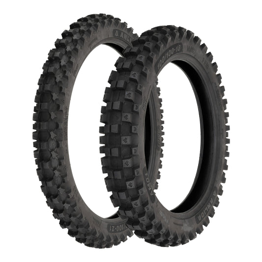 Anlida AM01 Tyre Set 80/100-21 Front & 110/100-18 Rear (NHS)