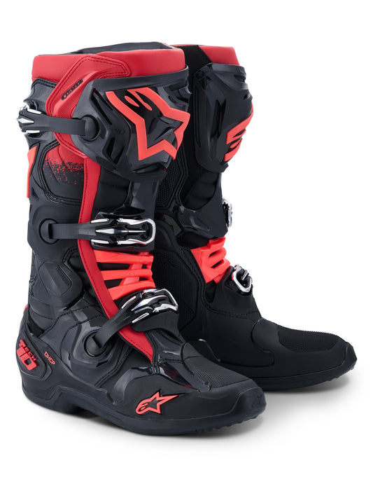 ALPINESTARS TECH 10 BOOTS - BLACK RED