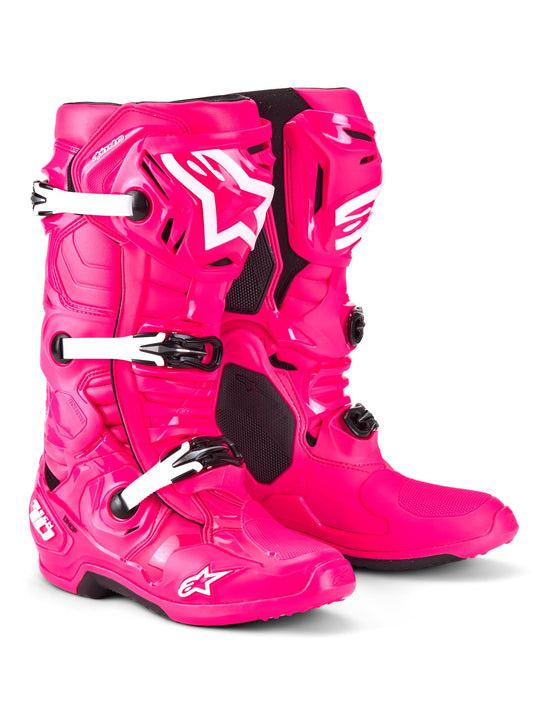 ALPINESTARS TECH 10 BOOTS - DIVA PINK WHITE