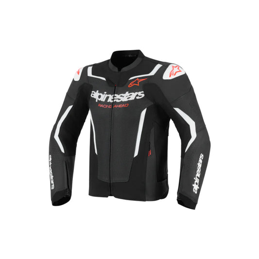 ALPINESTARS GP FORCE V2 LEATHER AIR JACKET - BLACK WHITE