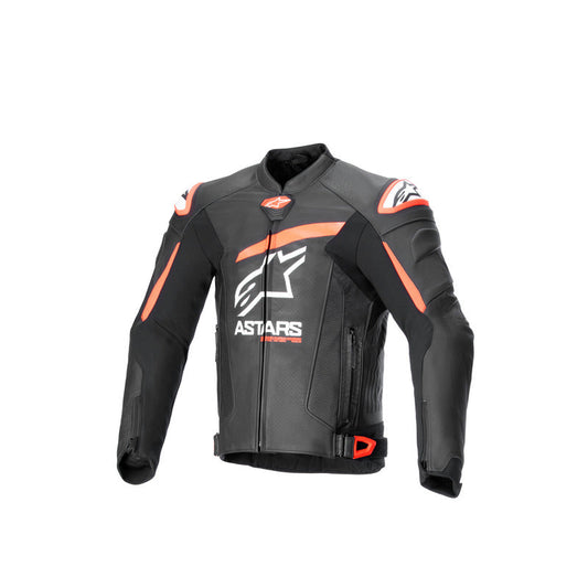 Alpinestars GP Plus R V4 Airflow Leather Jacket - Black Red Fluro White