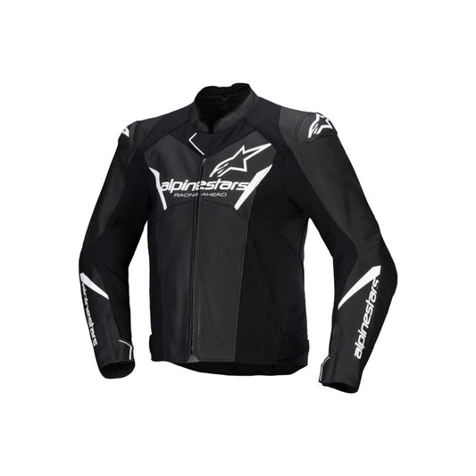 ALPINESTARS FASTER V3 AIRFLOW LEATHER JACKET - BLACK/WHITE