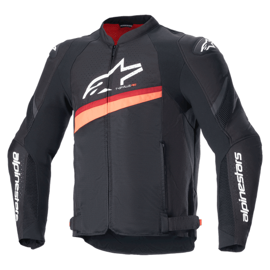 Alpinestars T-GP Plus R V4 Airflow Textile Jacket - Black Fluro-Red