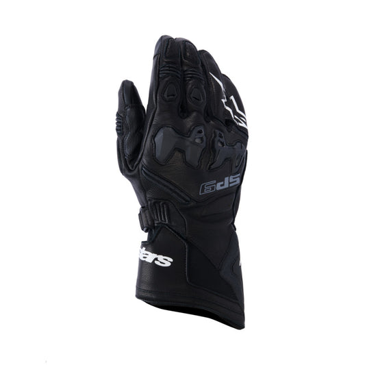 Alpinestars SP9 Leather Gloves - Black White