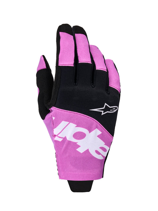 ALPINESTARS TECHSTAR GLOVES - BLACK LIGHT GREY PURPLE