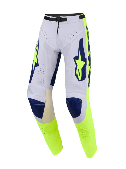 ALPINESTARS 2026 RACER AIR RIWAY PANTS - LIGHT GREY YELLOW FLUO BLUE