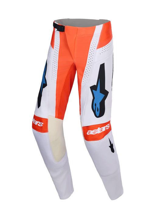 ALPINESTARS 2026 TECHSTAR KNIF PANTS - LIGHT GREY ORANGE FLUO BLACK