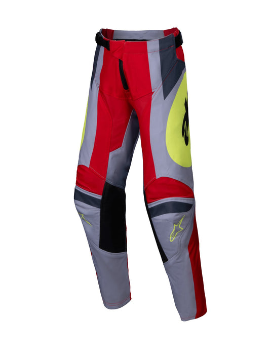 ALPINESTARS 2025 YOUTH RACER MELT PANTS - BRIGHT RED GREY