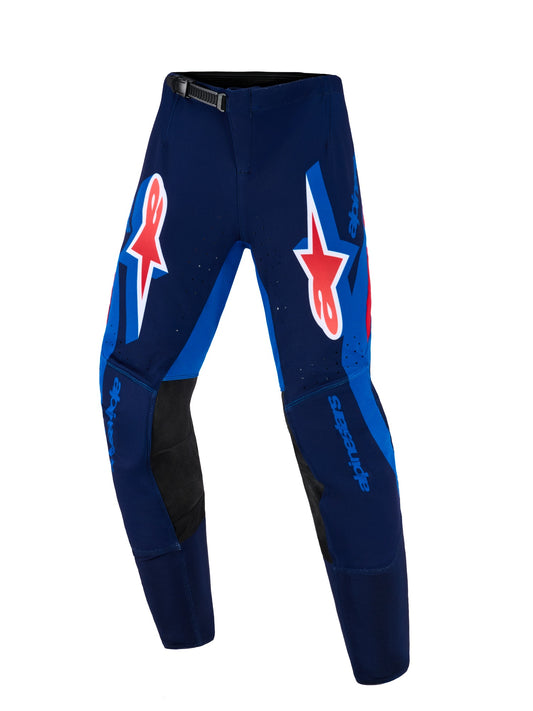ALPINESTARS 2026 YOUTH SUPERTECH VISTA PANTS - DARK NAVY HOT CORAL COBALT
