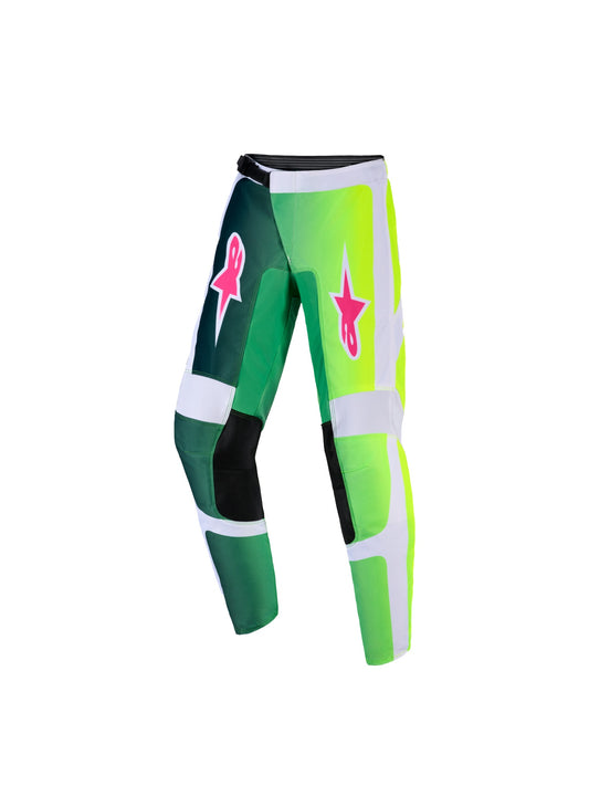 ALPINESTARS 2026 YOUTH FLUID PORTL PANTS - GREEN WHITE BLACK
