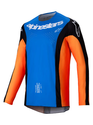 ALPINESTARS 2025 TECHSTAR MELT JERSEY - ORANGE BLUE