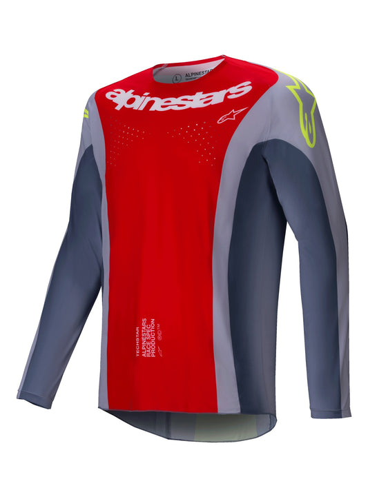 ALPINESTARS 2025 TECHSTAR MELT JERSEY - BRIGHT RED GREY