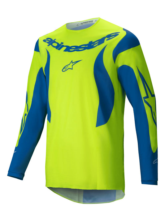 ALPINESTARS 2025 FLUID HAUL  JERSEY - YELLOW FLUO BLUE