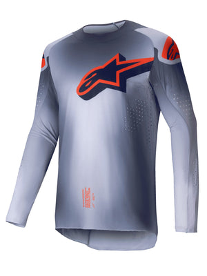 ALPINESTARS 2025 SUPERTECH LIPAN JERSEY - GREY ORANGE FLUO