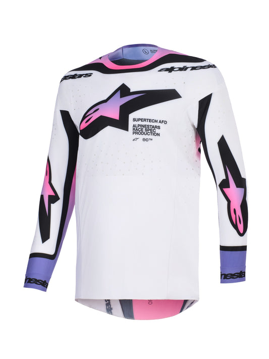ALPINESTARS 2026 SUPERTECH PRO VISTA JERSEY - WHITE PURPLE BLACK