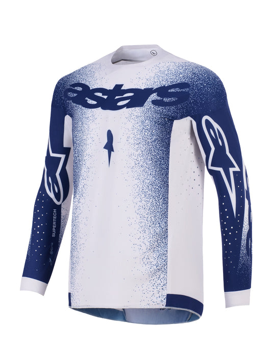 ALPINESTARS 2026 SUPERTECH SCENZ JERSEY - LIGHT GREY DARK BLUE