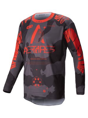 ALPINESTARS 2025 RACER HOLLOW  JERSEY - GREY CAMO ORANGE FLUO