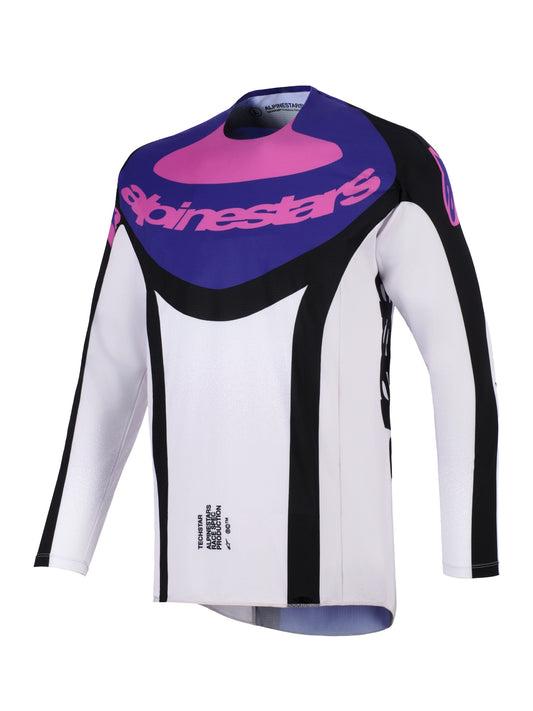 ALPINESTARS 2026 TECHSTAR KNIF JERSEY - BLACK LIGHT GREY PURPLE