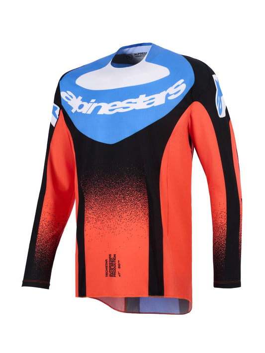 ALPINESTARS 2026 TECHSTAR KNIF JERSEY - ORANGE BLACK UCLA BLUE