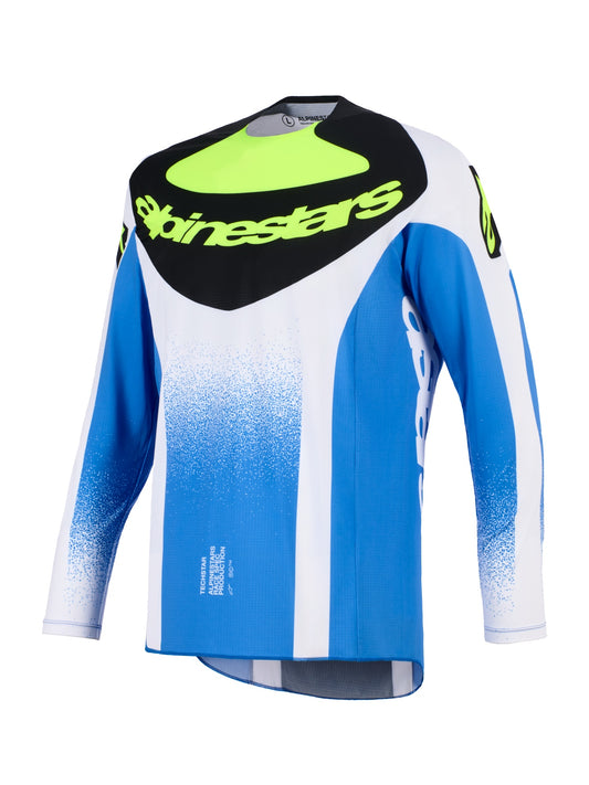 ALPINESTARS 2026 TECHSTAR KNIF JERSEY - UCLA BLUE BLACK YELLOW FLUO