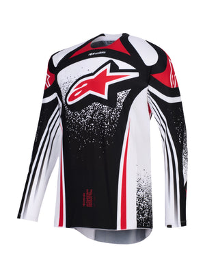 ALPINESTARS 2026 TECHSTAR NOMUR JERSEY - BLACK WHITE RED