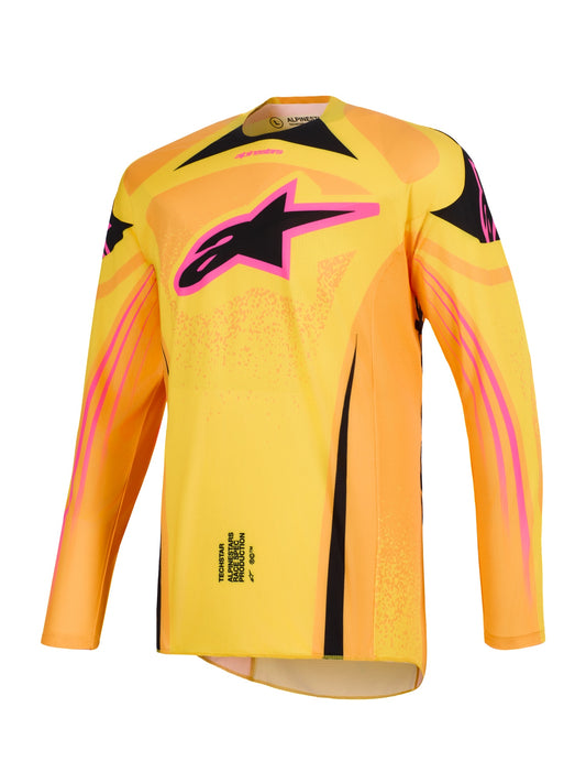ALPINESTARS 2026 TECHSTAR NOMUR JERSEY - ORANGE YELLOW PINK