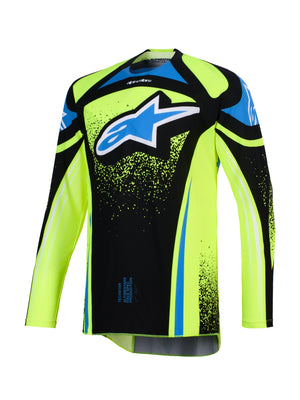 ALPINESTARS 2026 TECHSTAR NOMUR JERSEY - DARK NAVY YELLOW FLUO UCLA BLUE