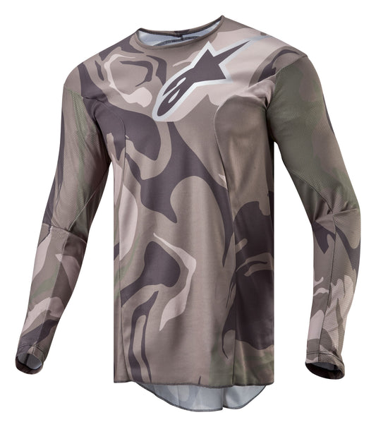 ALPINESTARS 2024 RACER TACTICAL JERSEY - MILITARY GREEN/CAMO BROWN