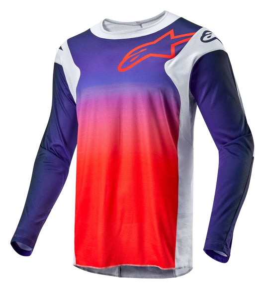 ALPINESTARS 2024 RACER HOEN JERSEY -  LIGHT GREY/HOT ORANGE/BLACK